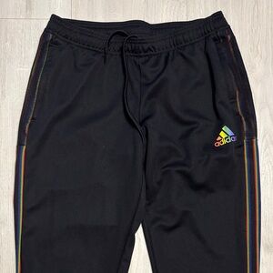 Ladies L Adidas Aeroready Limited Primegreen Pride Rainbow Joggers Track Pants